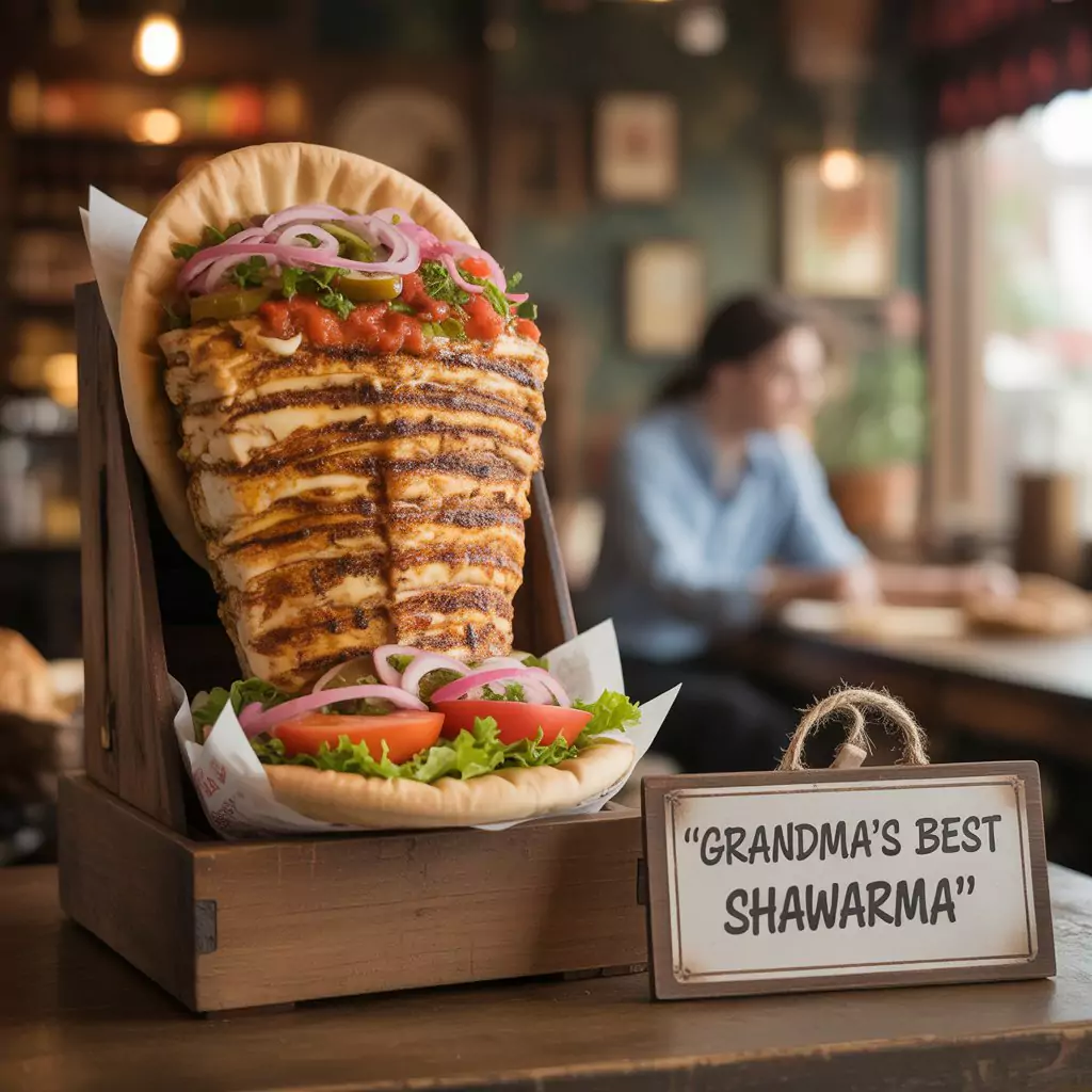 Grilled Chicken Shawarma Plate – Juicy, Flavorful & Easy to Make 4 Juicy grilled chicken shawarma plate topped with herbs, served with rice and fresh salad