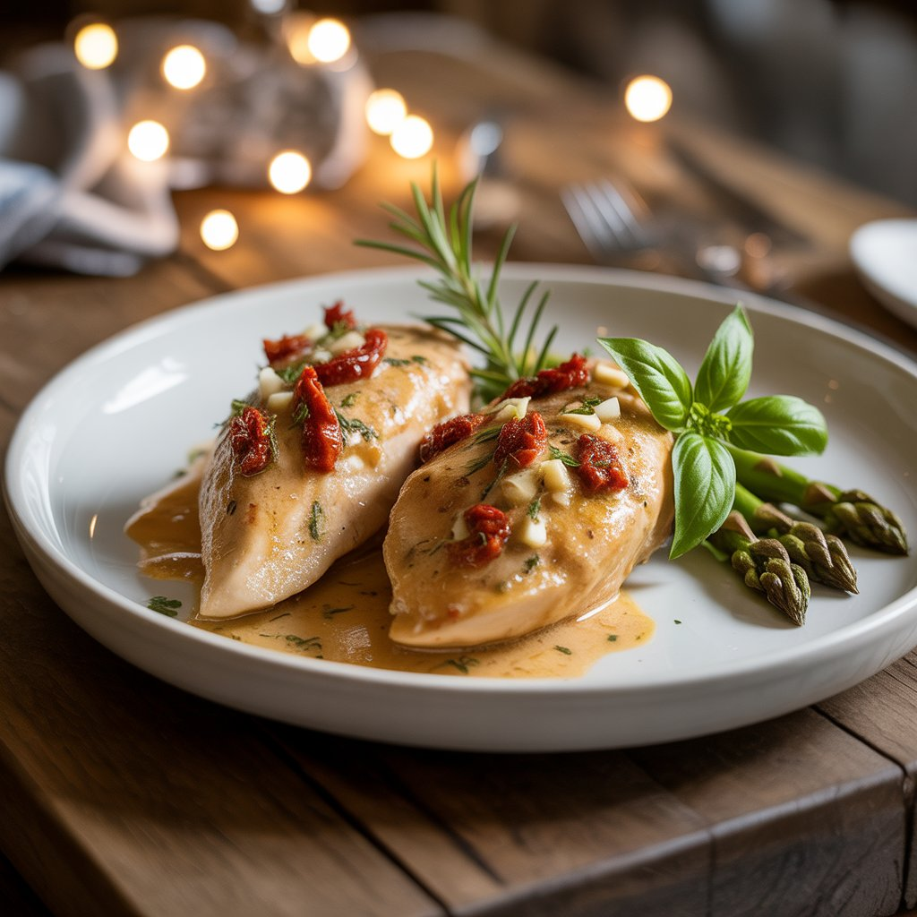 Marry Me Chicken Recipe – So Good, They’ll Want to Marry You! 4 Close-up of juicy Marry Me Chicken with creamy sauce
