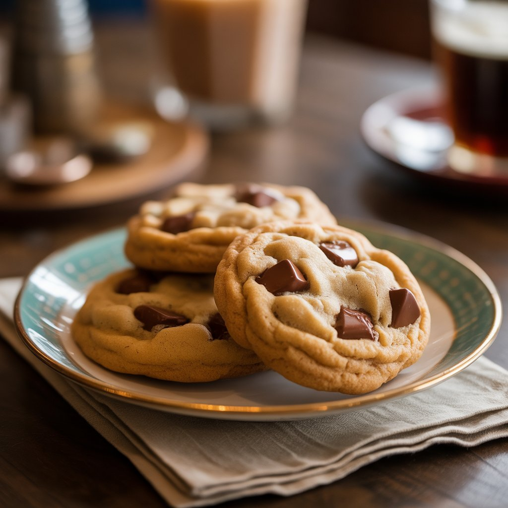 The Best Homemade Chocolate Chip Cookies – Soft, Chewy & Irresistible 3 Chewy chocolate chip cookies cooling on a wire rack