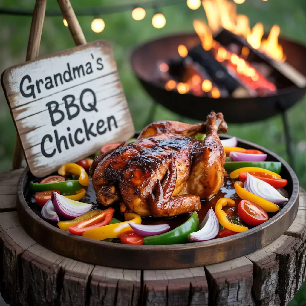 BBQ Chicken Recipe – Juicy, Smoky & Perfectly Grilled 2 Close-up of barbecue chicken coated in homemade BBQ sauce