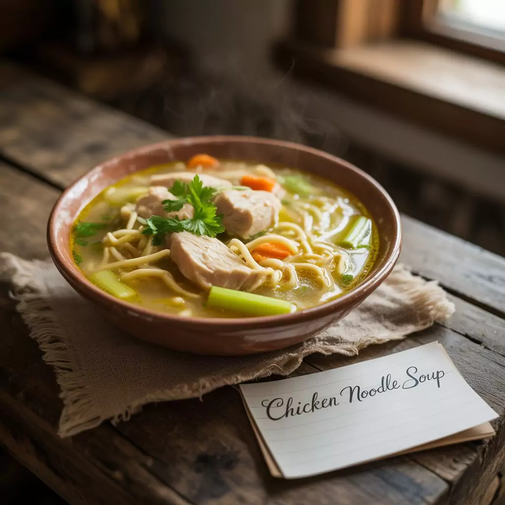 "Comforting Chicken Noodle Soup Recipe – Easy, Homemade & Delicious"