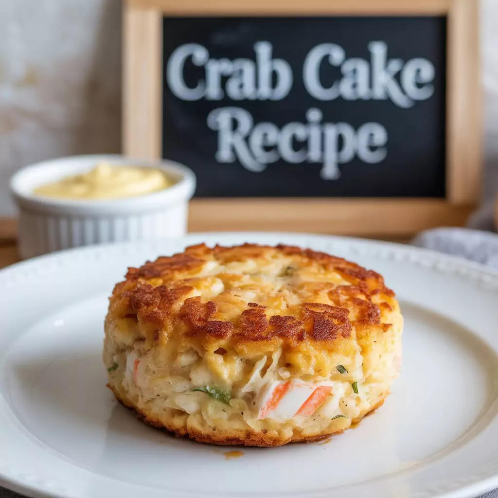 Crab Cake Recipe – Crispy, Golden & Easy Homemade Cakes 3 Crispy fried crab cakes on plate – best restaurant-style crab cake recipe