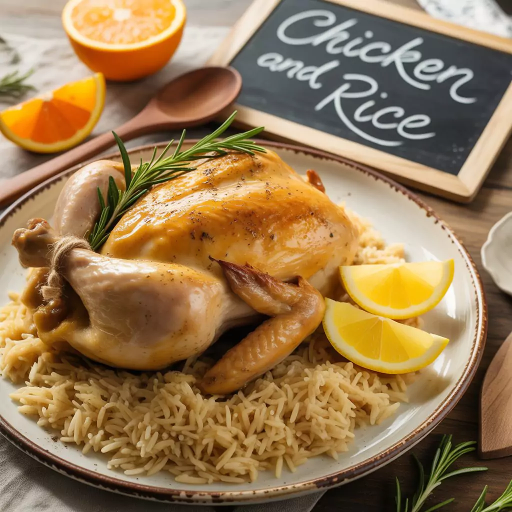 Chicken and Rice Recipe – Comforting, Flavorful & Easy Dinner 3 Easy chicken and rice recipe cooked with spices and herbs