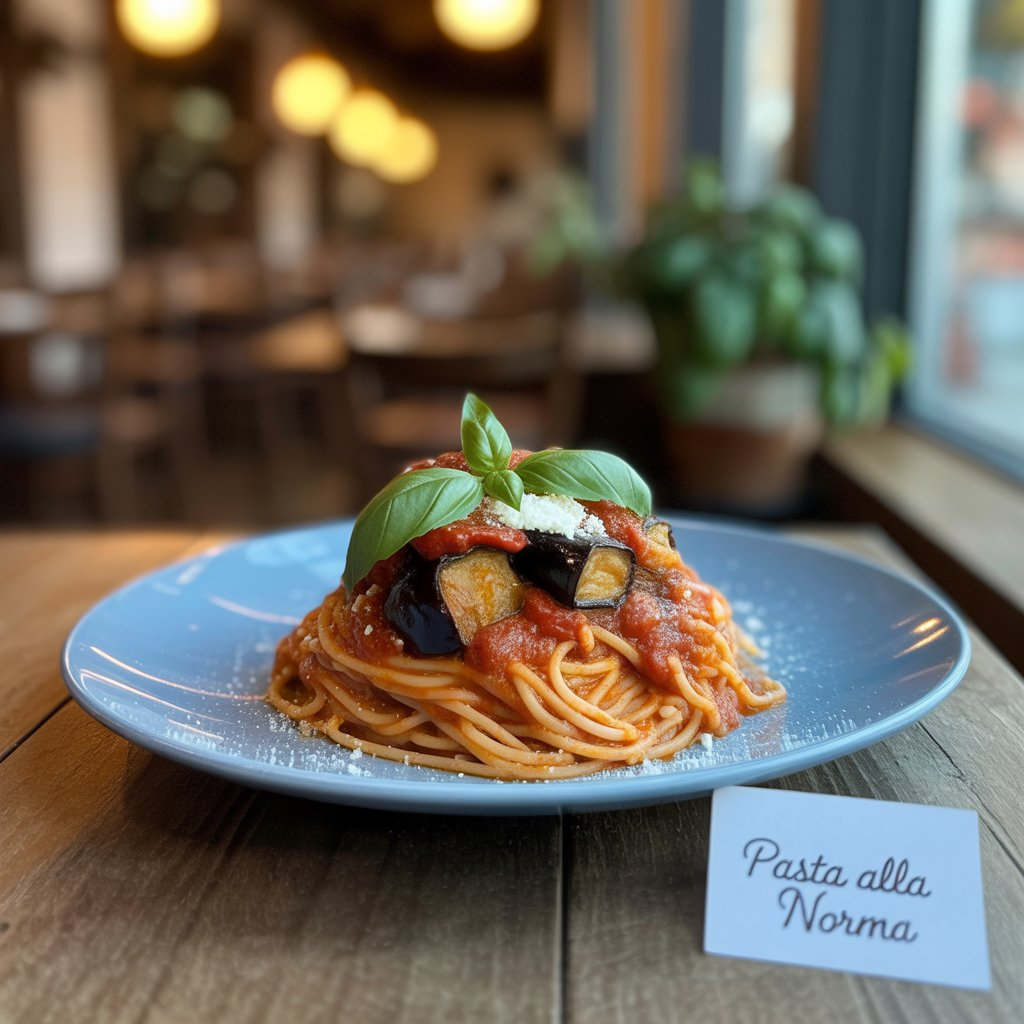 Pasta alla Norma – A Classic Sicilian Eggplant Pasta Recipe 3 Bowl of Pasta alla Norma garnished with grated cheese