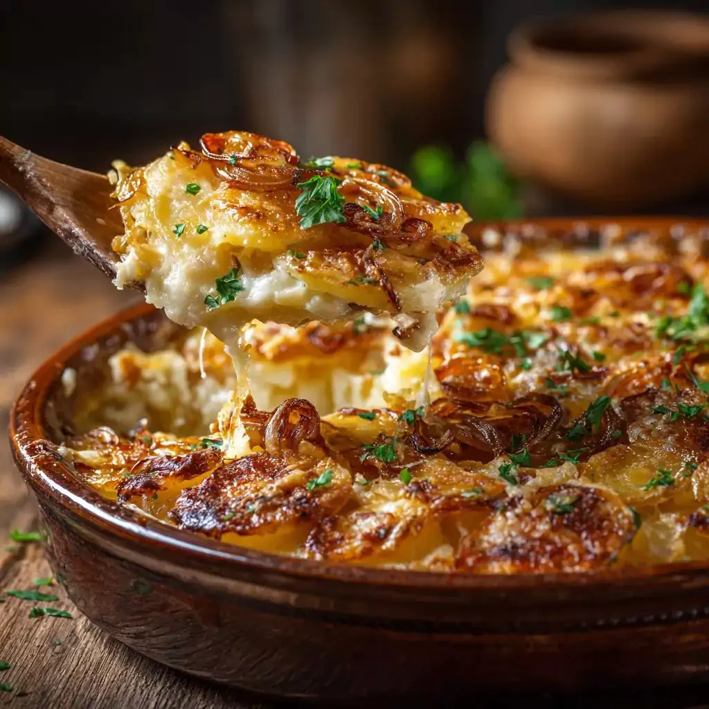 The Original French Onion Cheesy Potatoes 4 Onion Cheesy Potatoes!