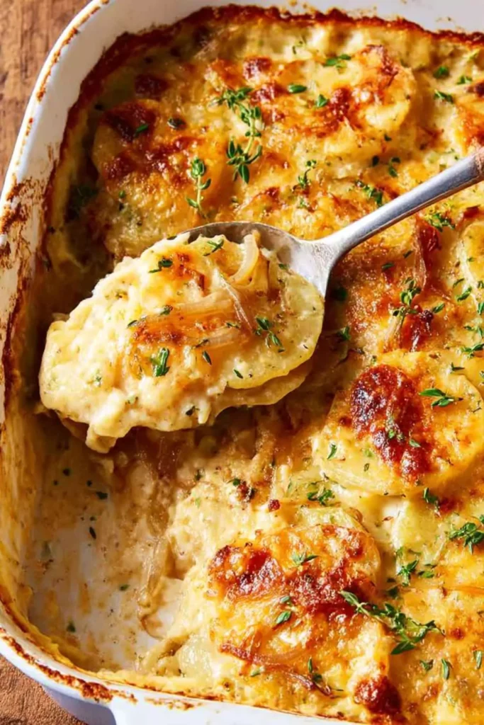 The Original French Onion Cheesy Potatoes 2 The Original French Onion Cheesy Potatoes! Recipe