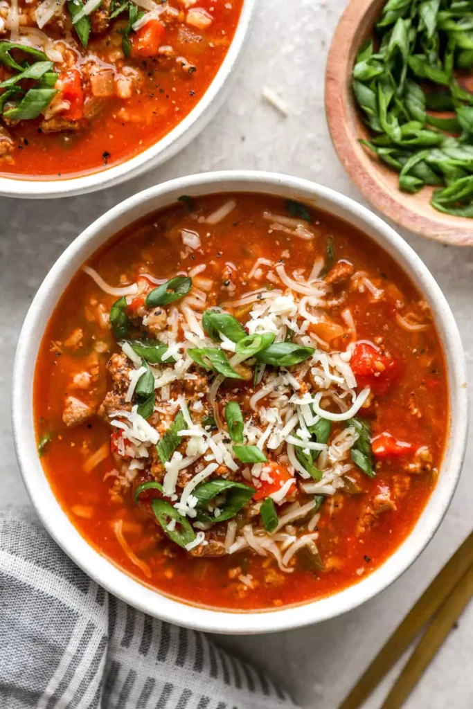 Pepper Orzo Soup